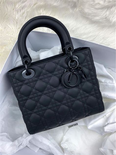 lady dior black matt|lady dior embroidered bag.